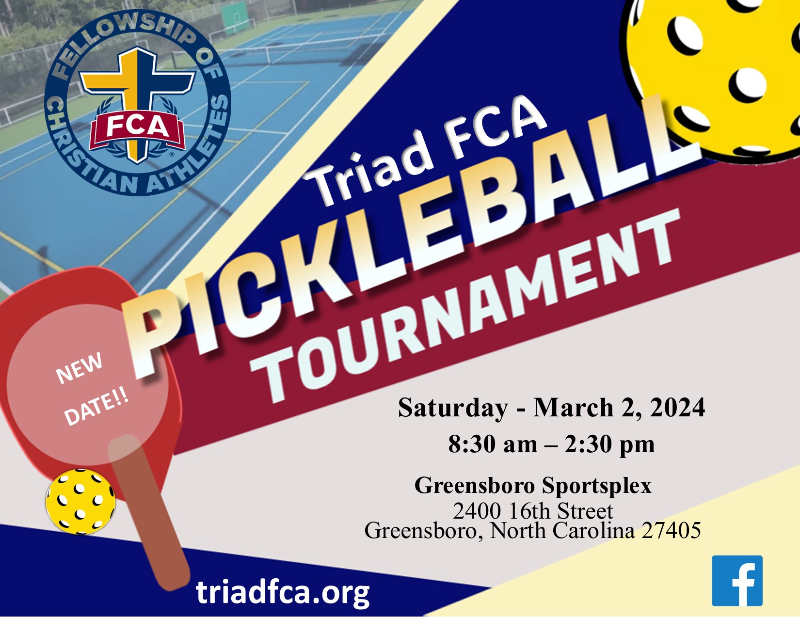 Triad FCA Pickleball Tournament – TRIAD FCA